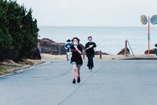 「WACK合同オーディション2022」2日目早朝マラソンの様子。