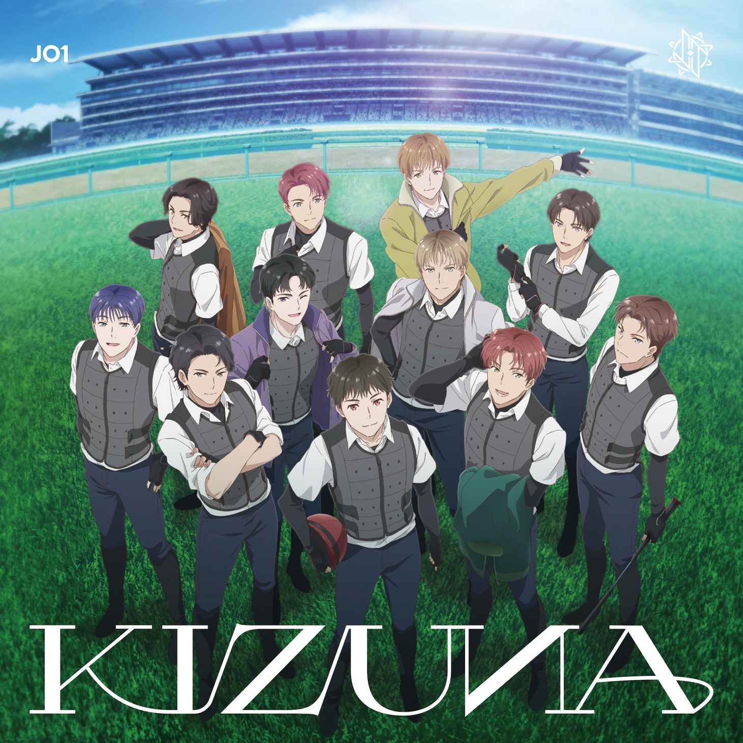 「KIZUNA」アニメ盤ジャケット (c)Fanfare Anime Project／(C)LAPONE ENTERTAINMENT