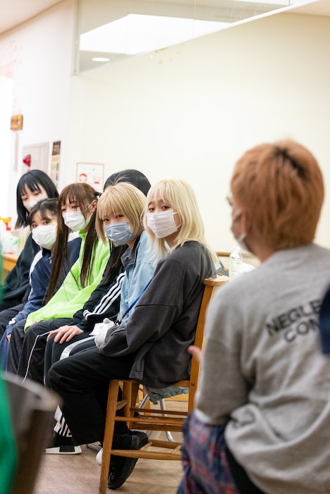 現役メンバーへの質問会の様子。