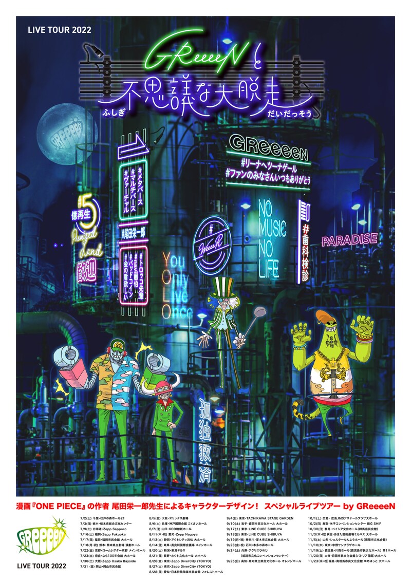 「GReeeeNと不思議な大脱走」ビジュアル