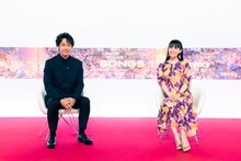 左から大泉洋、あ～ちゃん（Perfume）。（撮影：田中聖太郎）(c)NHK