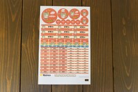 「Names」で作成したオリジナルシール。