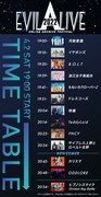 「EVIL A LIVE ONLINE ARCHIVE FESTIVAL 2022」タイムテーブル