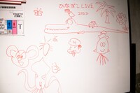 ホワイトボードに描かれた味わい深いイラスト。