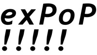 「exPoP!!!!!」ロゴ