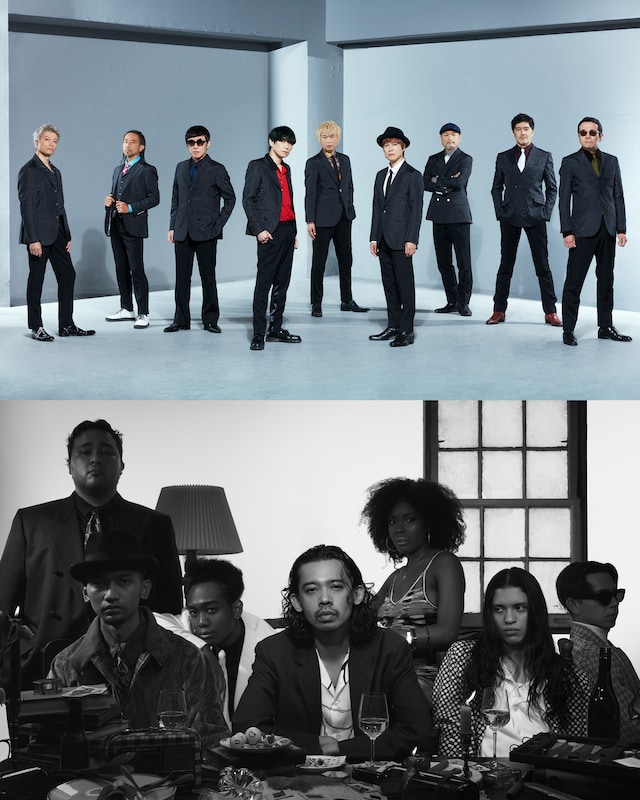 上から東京スカパラダイスオーケストラ、ALI。