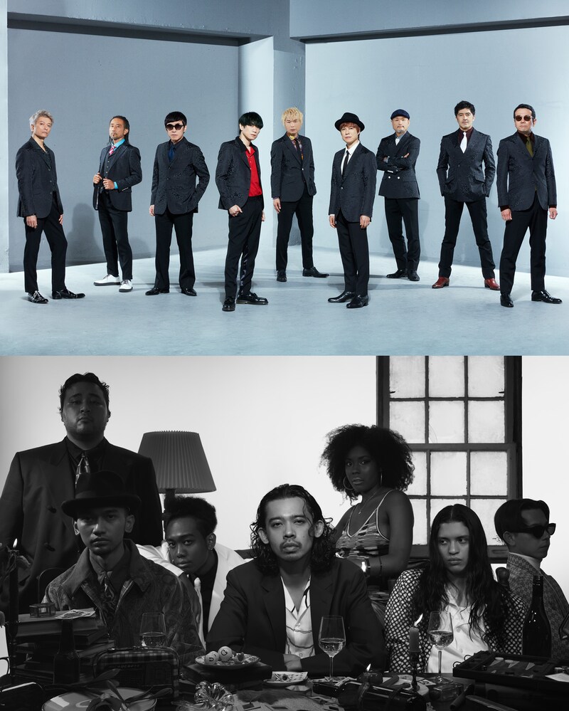 上から東京スカパラダイスオーケストラ、ALI。