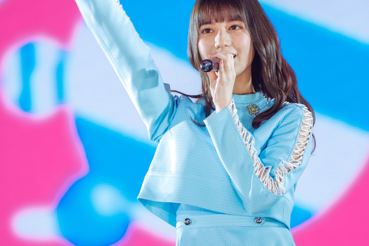 復帰を果たした小坂菜緒。（撮影：上山陽介）