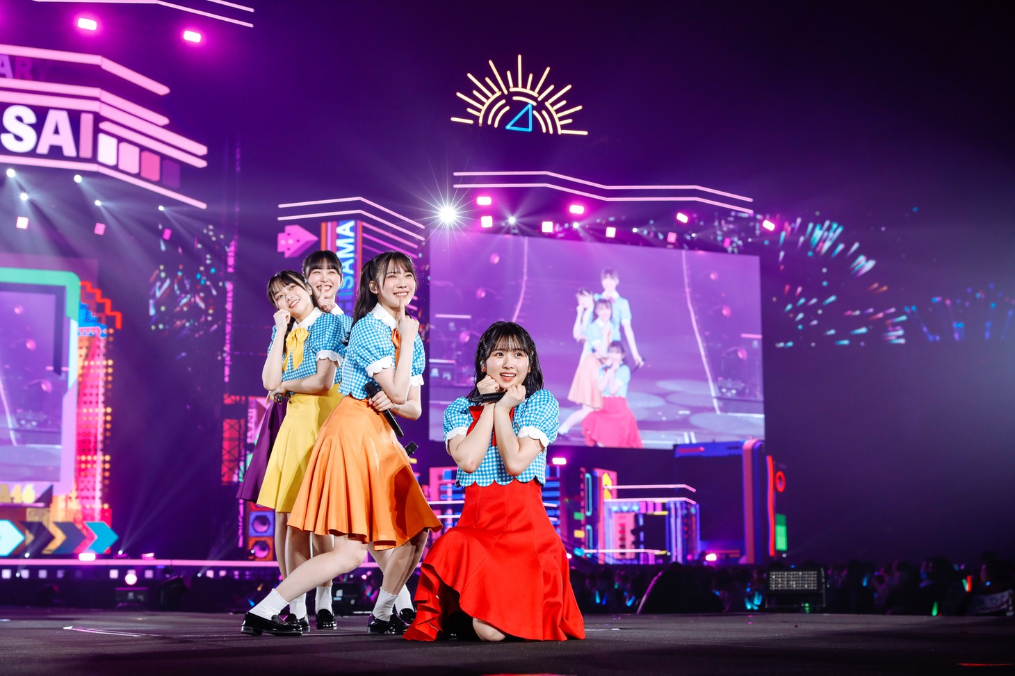 日向坂46の3期生。（撮影：上山陽介）