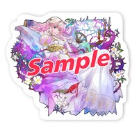 「マクロスF ギャラクシーライブ 2021［リベンジ］～まだまだふたりはこれから！私たちの歌を聴け！！～」早期特典の「シェリル 特大ゴ～～ジャスステッカー」。  (c)2007 BIGWEST/MACROSS F PROJECT・MBS