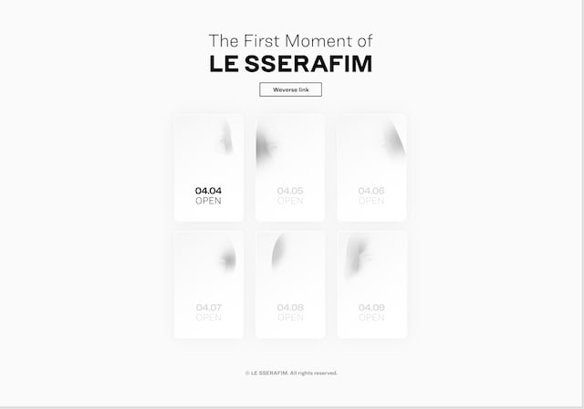 「The First Moment of LE SSERAFIM」イメージ