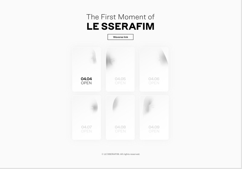 「The First Moment of LE SSERAFIM」イメージ