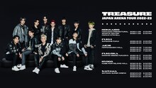 「TREASURE JAPAN ARENA TOUR 2022-23」の告知。