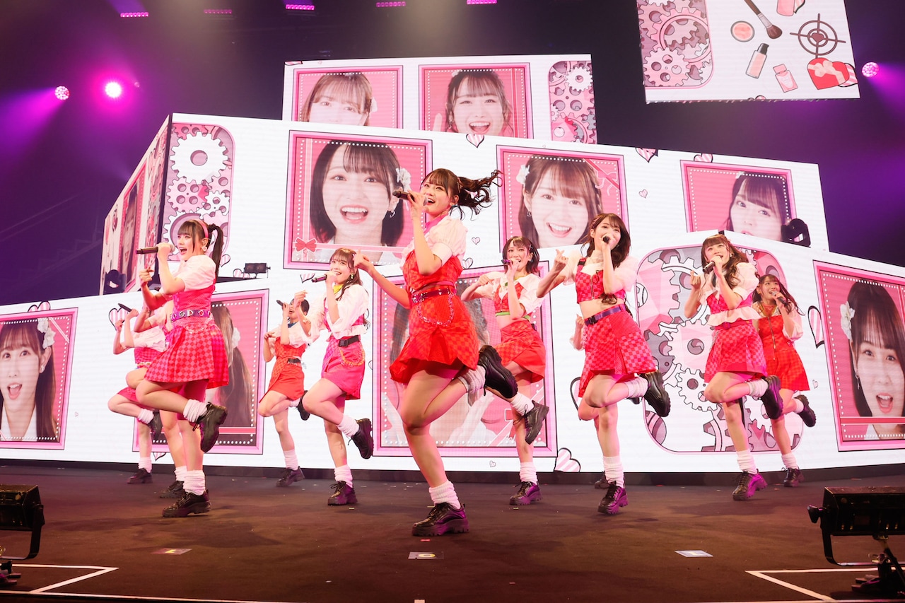 「=LOVE全国ツアー2022『どう考えても、君ってイコラブのこと好きじゃん』」北海道・苫小牧市民会館公演の様子。(c)YOANI
