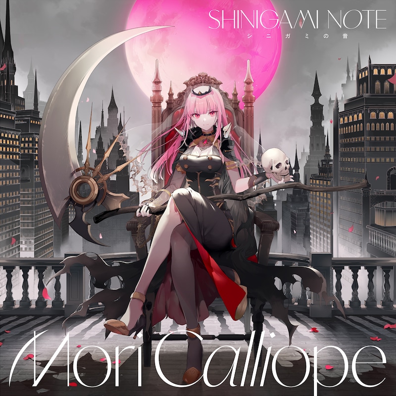 Mori Calliope「SHINIGAMI NOTE」初回限定盤ジャケット