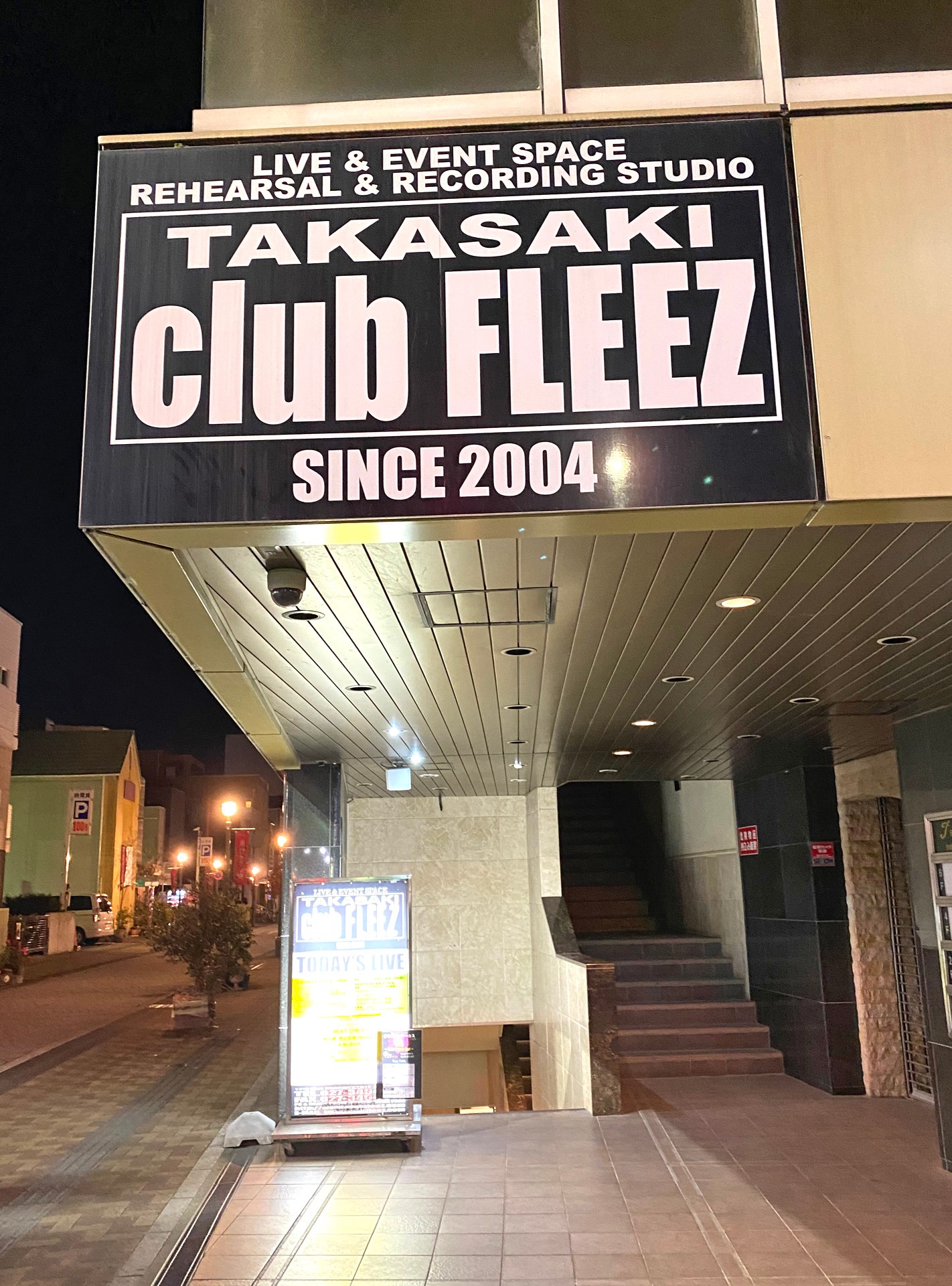 高崎clubFLEEZの外観。