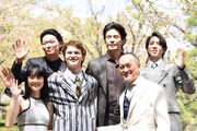 上段左から笠松将、伊藤英明、山下智久。下段左から菊地凛子、アンセル・エルゴート、渡辺謙。