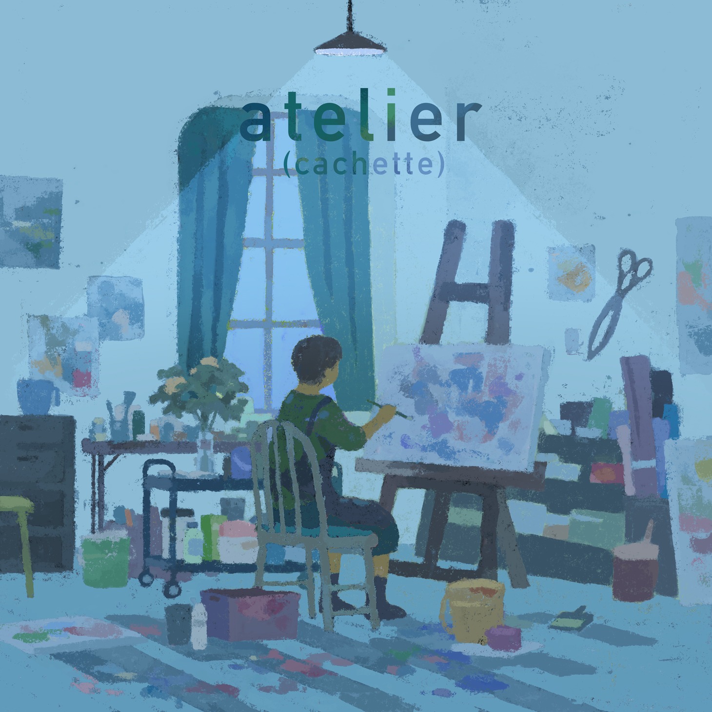 歩く人「atelier（cachette）」ジャケット