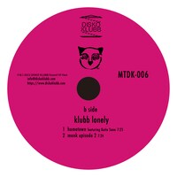 Monkey Timers「KLUBB LONELY」B面ラベル