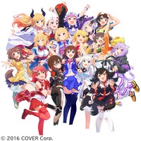 ホロライブプロダクションのアーティストイラスト。 (c)2016 COVER Corp.
