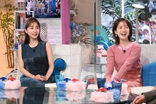 左から田中みな実、弘中綾香。(c)テレビ朝日