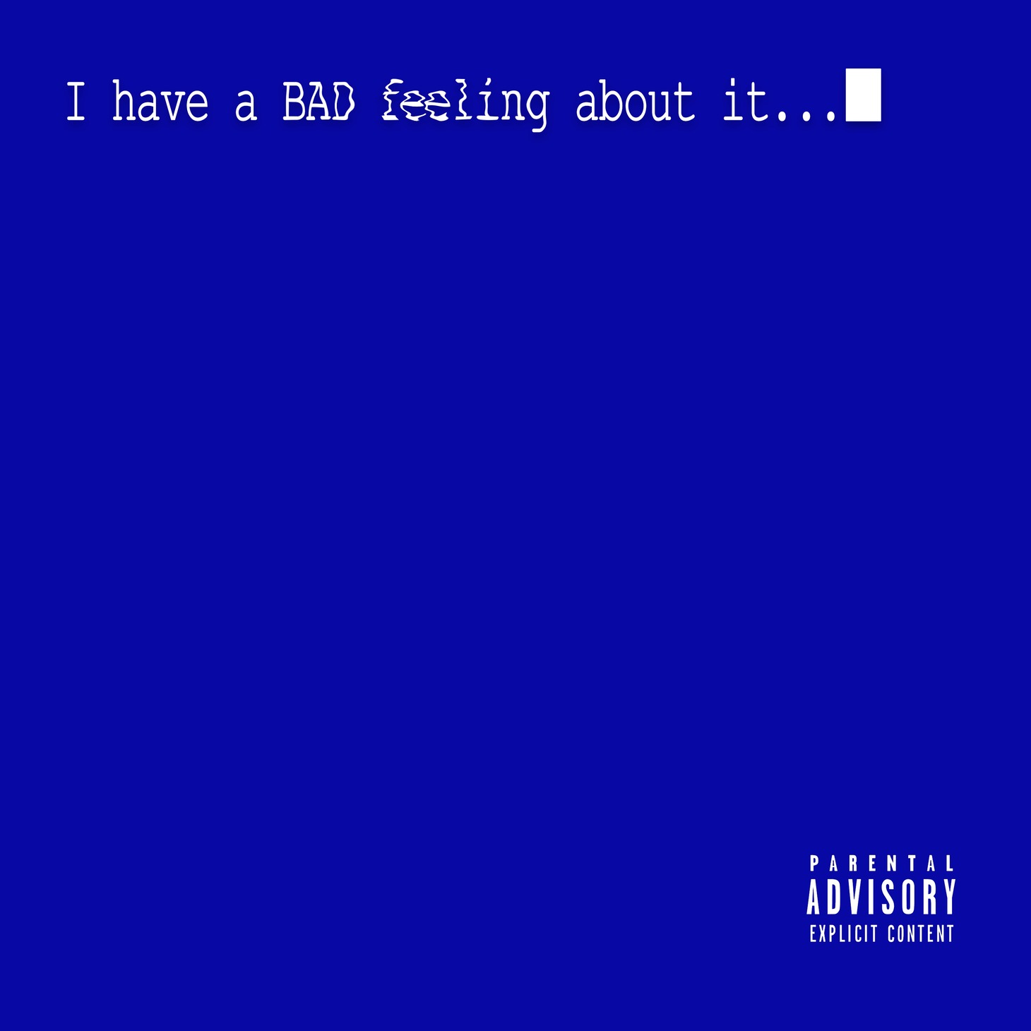 Kamui「BAD Feeling（feat. 荘子it）」配信ジャケット
