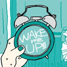 ぜったくん「WAKE me UP!!! feat. はんにゃ金田哲」ジャケット