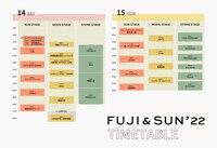 「FUJI & SUN'22」タイムテーブル