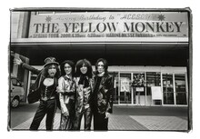 写真展「From SYN THE YELLOW MONKEY LENSMAN MITCH IKEDA」で展示されるタペストリー。