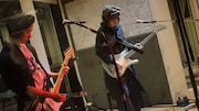 THIS IS JAPAN「KARAGARA feat. セントチヒロ・チッチ(BiSH)」レコーディング時の写真。