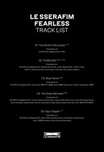 LE SSERAFIM「FEARLESS」トラックリスト
