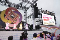 「ももクロ 春の一大事2023」の開催が決定したことを発表するももいろクローバーZ。（撮影：増田慶）