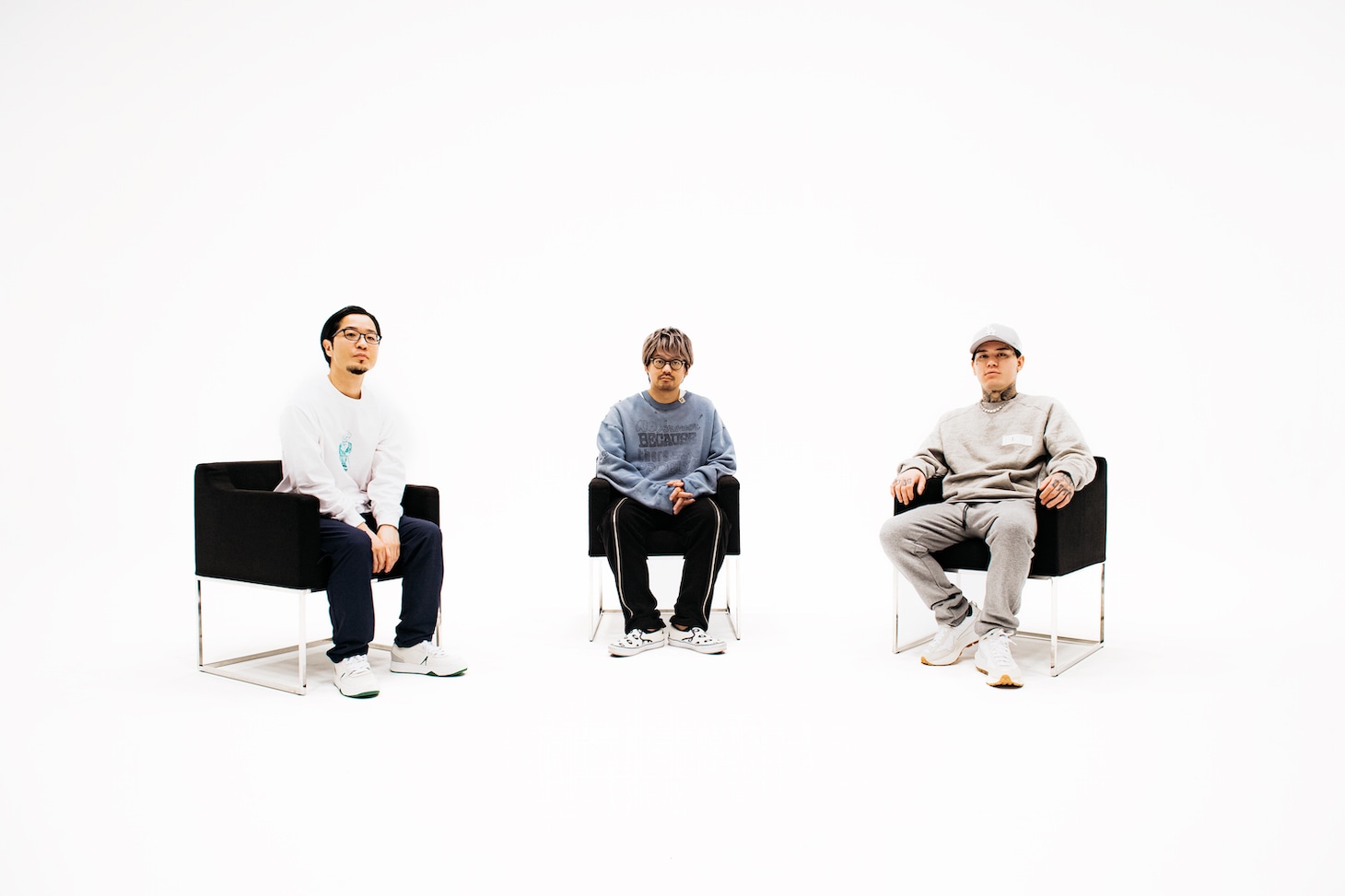 左からPUNPEE、藤井健太郎、YZERR（BAD HOP）。
