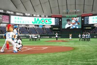 始球式の様子。（写真提供：北海道日本ハムファイターズ）