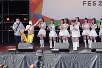 NMB48のライブ後トークの様子。