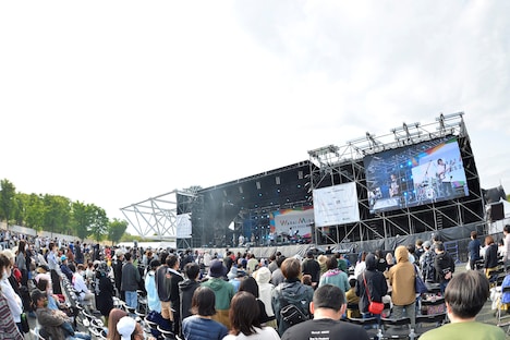 くるりのライブの様子。