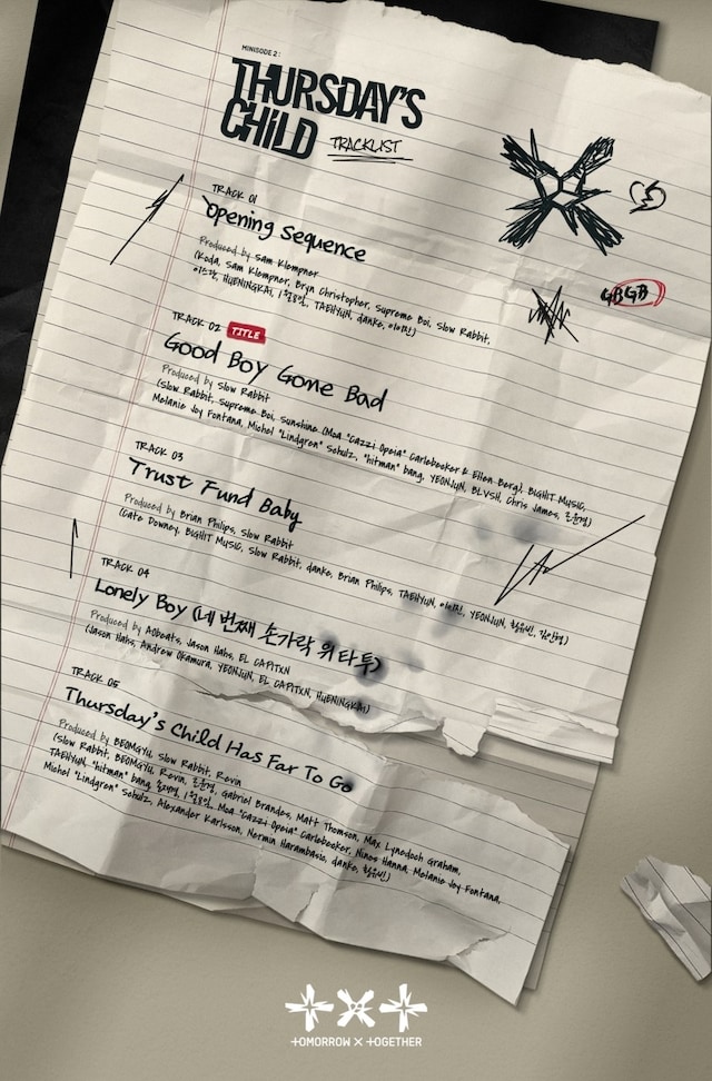 TOMORROW X TOGETHER「minisode 2: Thursday's Child」トラックリスト