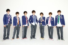 7人になった風男塾。左から凰紫丈源、天堂太陽、赤星良宗、英城凛空、柚希関汰、胡桃沢鼓太郎、葉崎アラン。