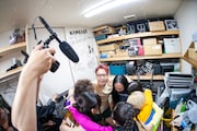 「BiS with STUPiD BOYS for ARABAKI TOUR」岩手・KESEN ROCK FREAKS公演の様子。(Photo by Kanade Nishikata)