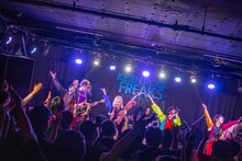 「BiS with STUPiD BOYS for ARABAKI TOUR」岩手・KESEN ROCK FREAKS公演の様子。（Photo by Kanade Nishikata）