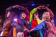 「BiS with STUPiD BOYS for ARABAKI TOUR」岩手・KESEN ROCK FREAKS公演の様子。(Photo by Kanade Nishikata)