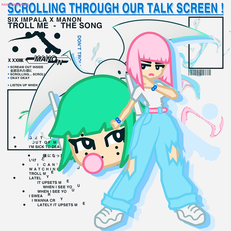 six impala × MANON「TROLL ME」配信ジャケット