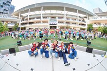 神奈川・ラゾーナ川崎で開催されたCUBERS「メジャーデビュー３周年記念 CUBERS SPECIAL FREE LIVE 2DAYS!!」の様子。（撮影：上溝恭香）