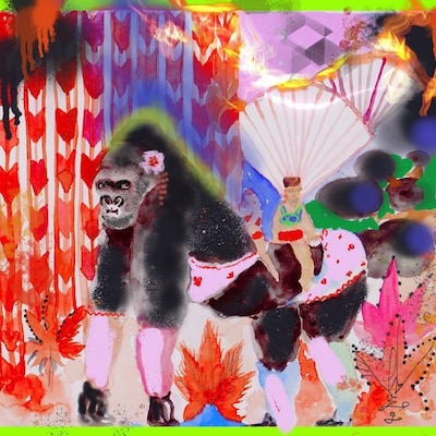 あっこゴリラ、GuruConnect「BAD GRRRL GRRRL」配信ジャケット