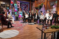 左から千葉雄大、田中圭、JO1。(c)日本テレビ(c)日本テレビ