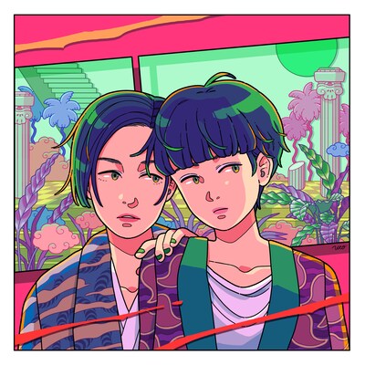 DE DE MOUSE & SASUKE「プレ・ロマンス」配信ジャケット