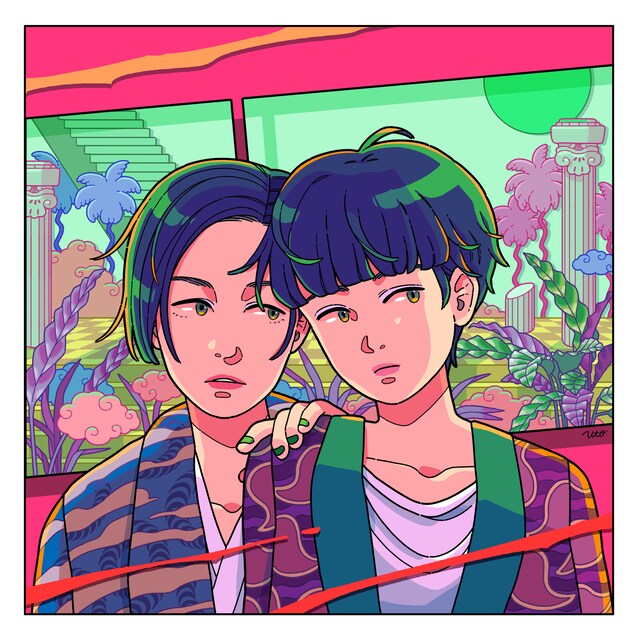 DE DE MOUSE & SASUKE「プレ・ロマンス」配信ジャケット