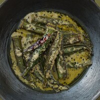 オクラのマスタード煮（撮影：木寺紀雄）