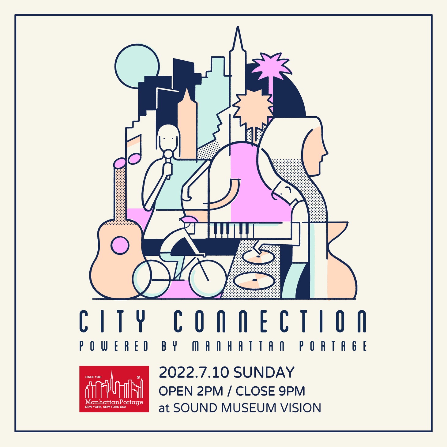 「City Connection powered by Manhattan Portage」告知用ビジュアル