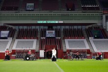 めいちゃん無料配信ライブ「『ファンファーレ！』inノエビアスタジアム神戸」より。（撮影：WISH 五十嵐和則）